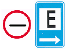 Placa de advertência